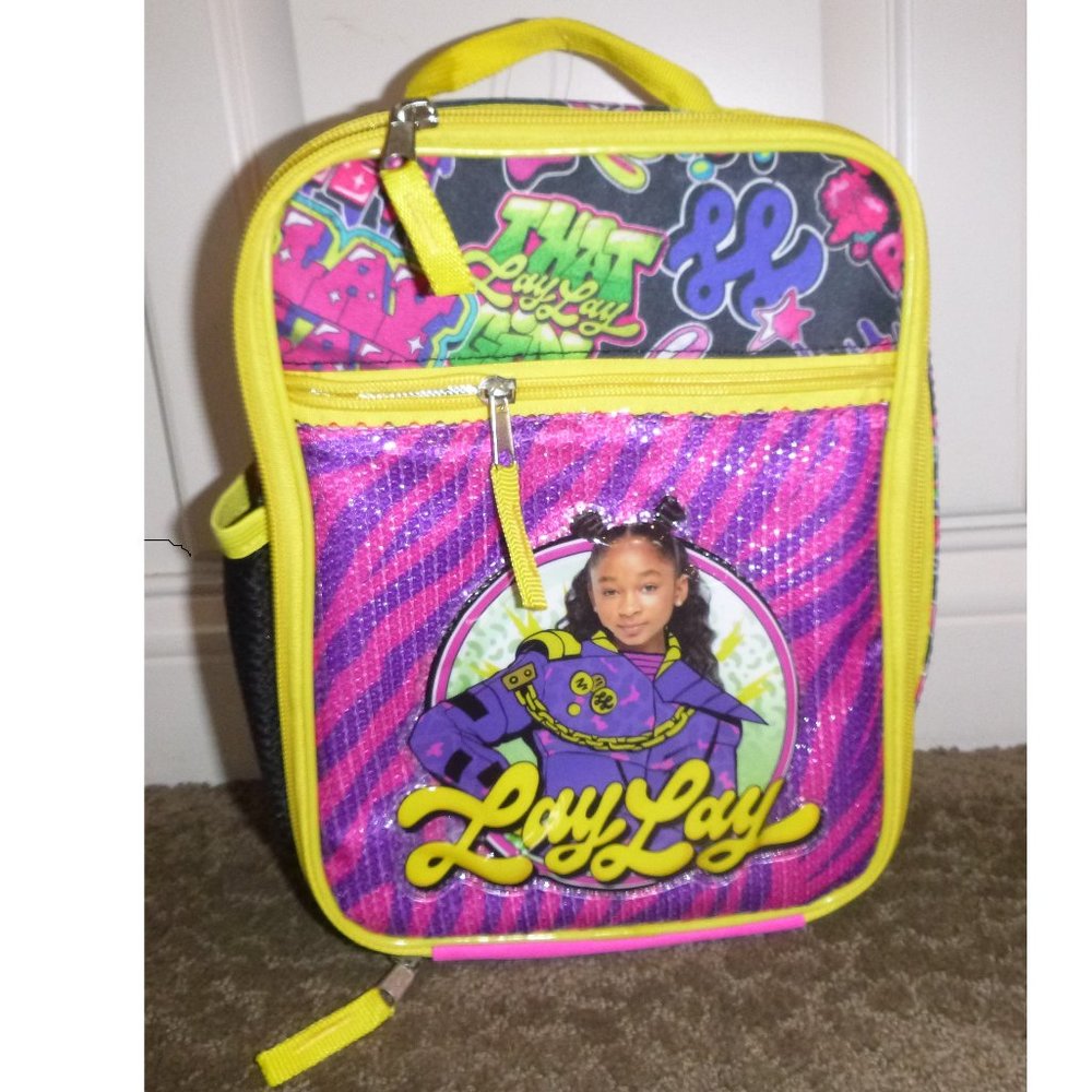 That Girl Lay Lay Insulated Lunch Bag Tote Pail Cooler Nickelodeon Sequins NWT
